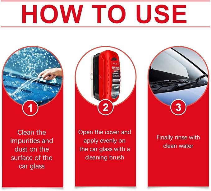 2pack Automotive Oil Film Cleaning Brush New Glass Coating - Image 2