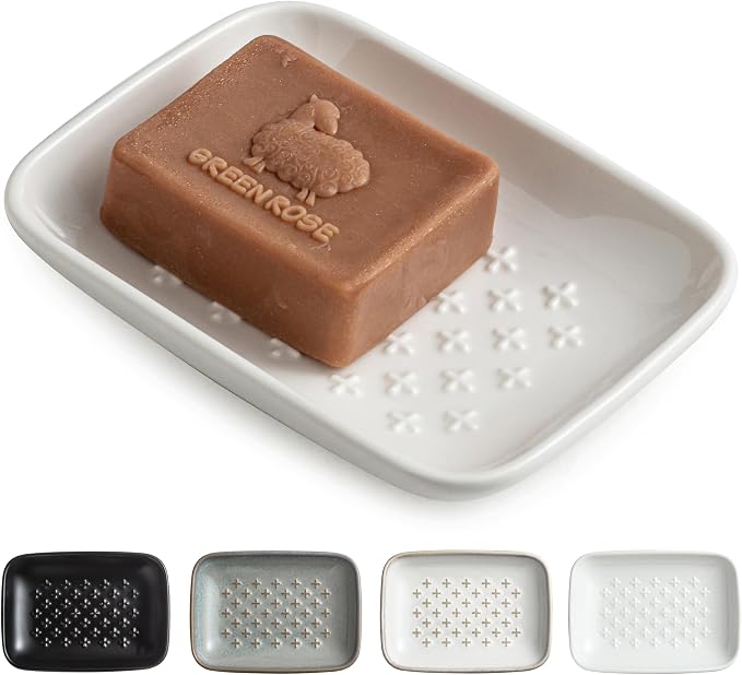 Gomakren Soap Dish, Shower Soap Holder, Ceramic Soap Dishes by Gomakren