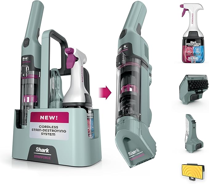Shark StainForce Cordless Portable Spot, & Odor Remover System by Shark