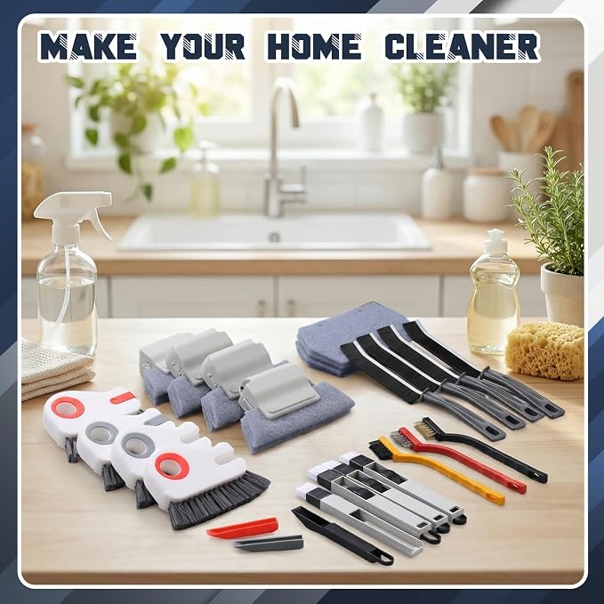 23 Pcs Window Track Cleaner Tools Set, Window Groove Cleaning Brush Kit - Image 6
