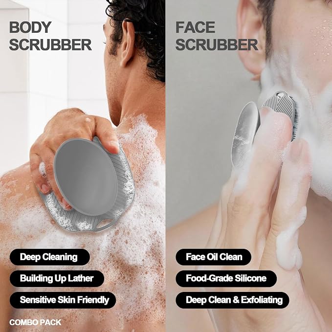 Soft Silicone Body Scrubber, Gentle Like a Hand Exfoliating Your Skin and Build - Image 2