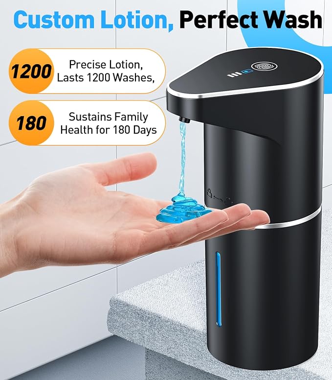 Automatic Soap Dispenser, Touchless Hand Wall Mount Rechargeable 3 Gear - Image 4