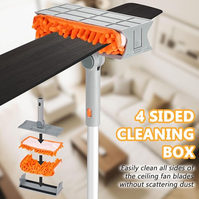 Ceiling Fan Cleaner Duster, Reusable Cleaning Tool - Image 6