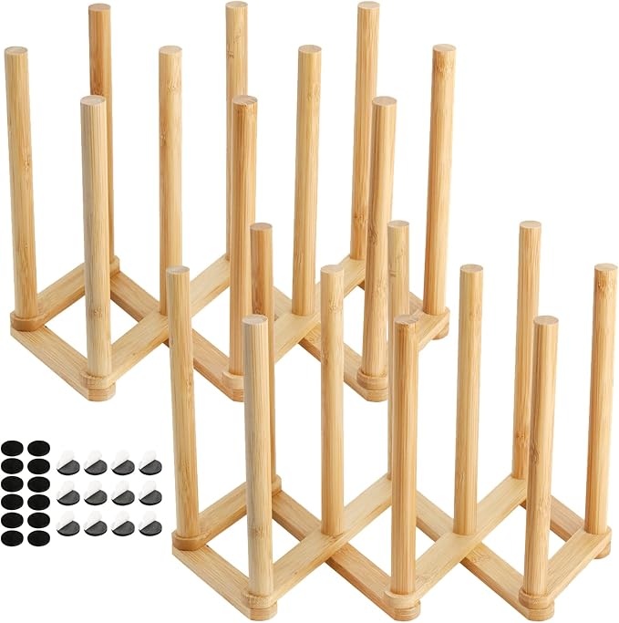 Yesland 2 Pack Wooden Bottle Drying Rack by Yesland