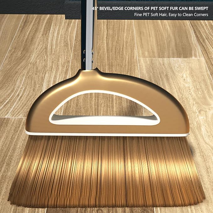 Upgrade Long Handle Broom with Stand Up Dustpan Combo Set - Image 6