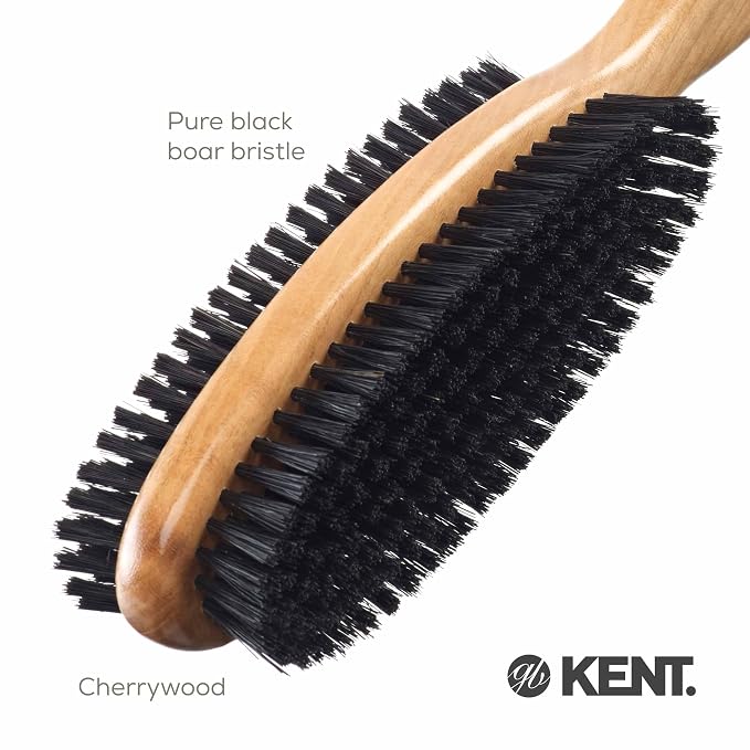 Kent CC20 Double Sided Cherrywood Clothes Brush and Lint Remover, Firm Side - Image 6