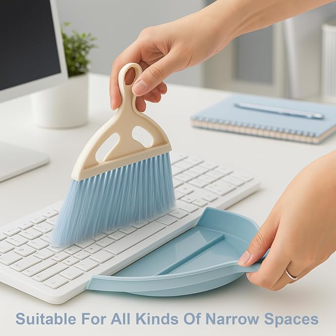 6 Pcs Small Dustpan and Brush Set, Whisk Broom Dust Pan - Image 7