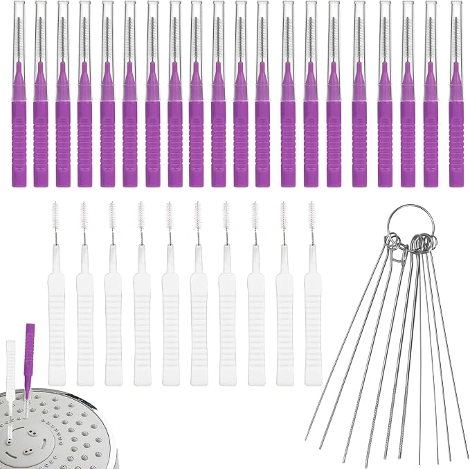 40pcs Shower Head Cleaner Tools, 2 Designs Shower Head Cleaning Brushes by Unknown