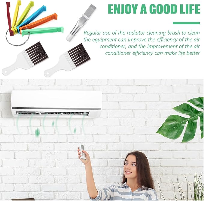 CHENGU 4 Pieces Air Conditioner Fin Cleaner Set 2 Different Fin Comb Condenser - Image 7