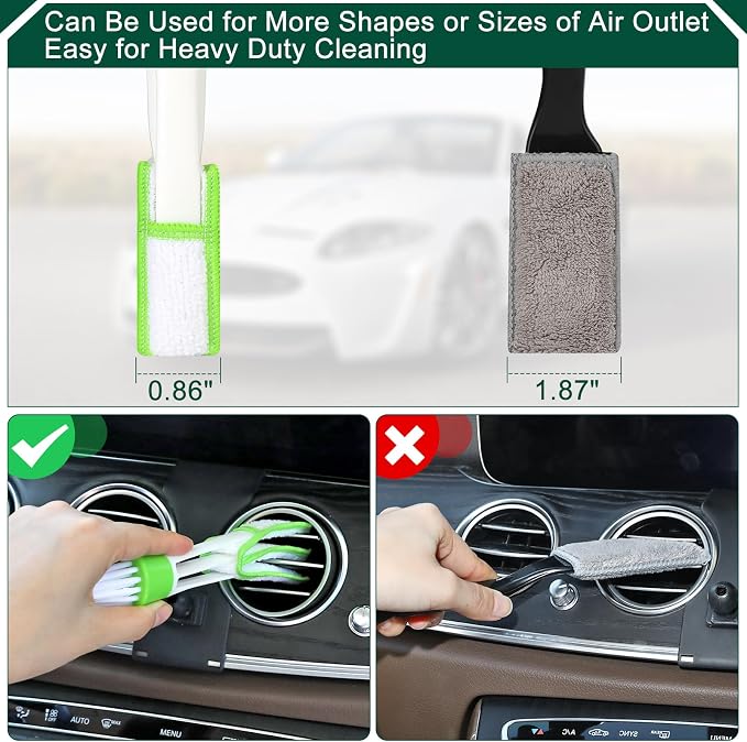 Car Interior Duster Detail Brushes, Soft Bristles Brush Car Accessories - Image 7