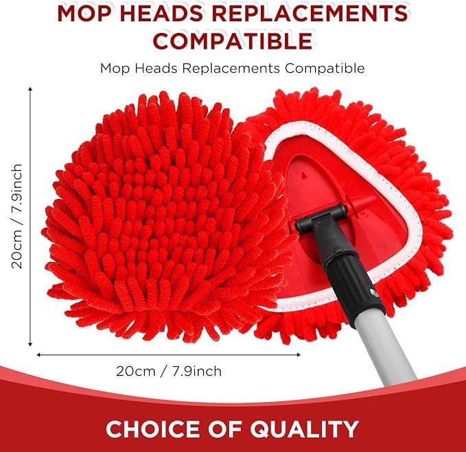Baderke 6 Pack Chenille Mop Heads Replacements Compatible - Image 2