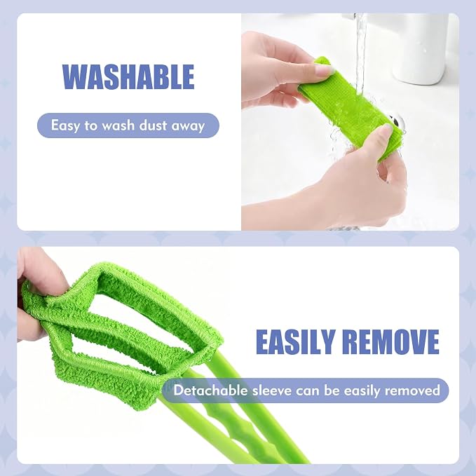 2 Pcs Blind Cleaner Duster Tool, Window Blind Duster Brush - Image 4