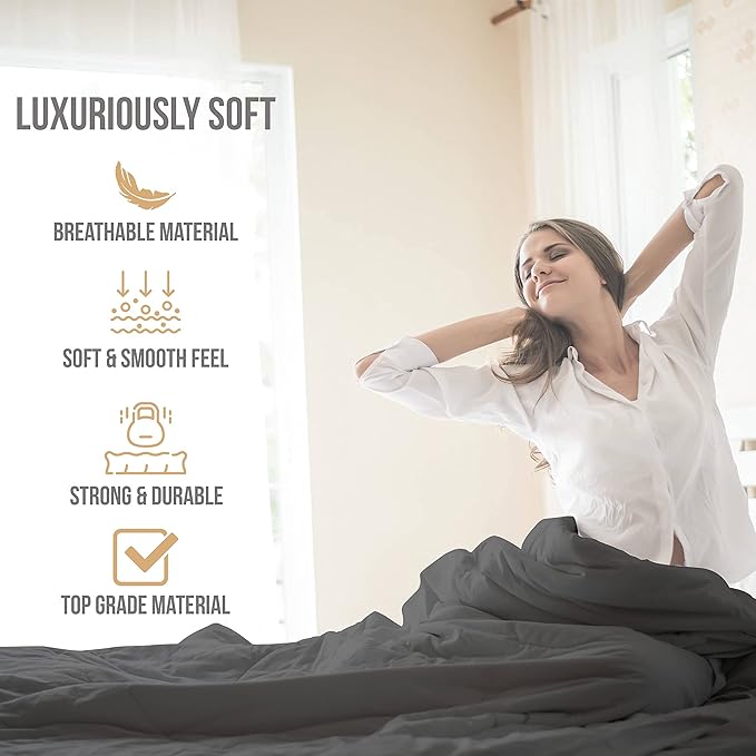 California King Sheet Sets - Luxury Hotel Bed Sheets - Soft Cooling Sheets with Elastic Corner Straps - Deep Pockets Microfiber - Bedding Sheet & Pillowcases - 4 PC (Cal King Size, Gray)