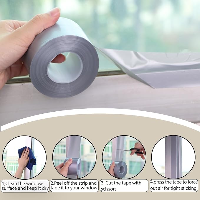 Window Insulation for Winter Weather Sealing Tape 2 Inch x 50 Yards Weather - Image 4