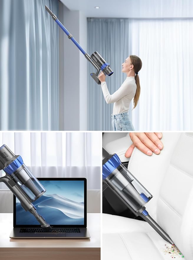 Cordless Vacuum Cleaner, 45KPA 550W Vacuum Cleaners - Image 7