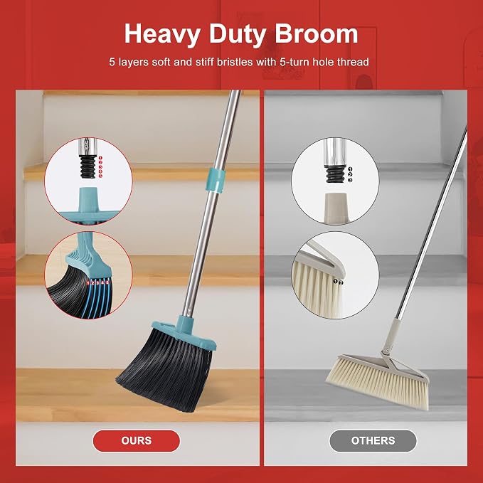 Upgrade Broom and Dustpan Set, Broom - Image 5