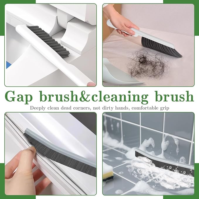 15pcs Crevice Cleaning Brush, Hard Bristle Scrub Brushes Tools, Window and - Image 3