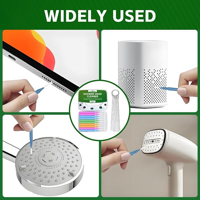 Shower Head Cleaner Tool Set, Picks Fitting Nozzle Unclogger - Image 7