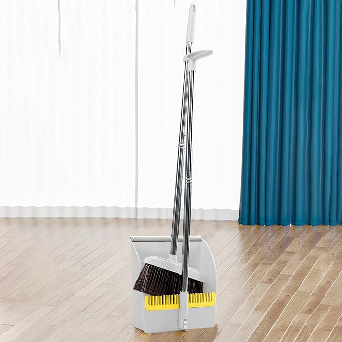 42.7'' Broom with Dustpan Combo Set, House Warming Gifts New Home, Dust pan and - Image 6