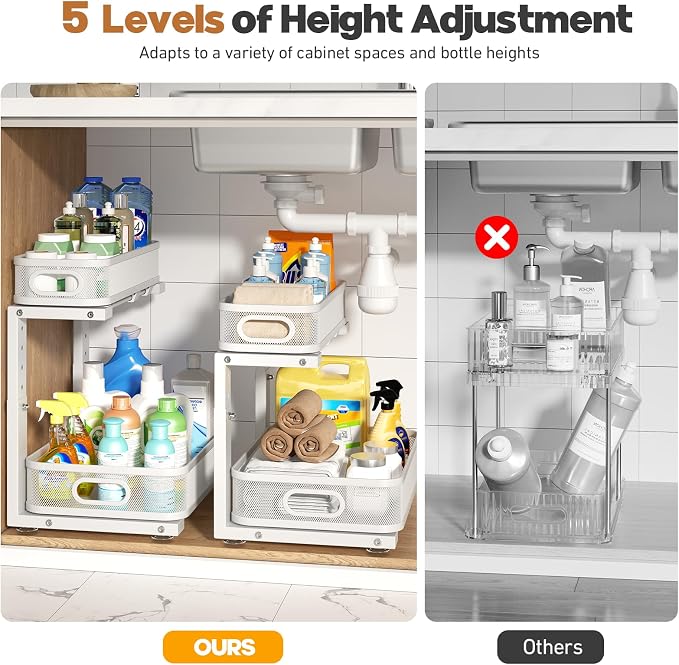 1 Pack 15.7IN-Depth Under Sink Organizer - Image 8