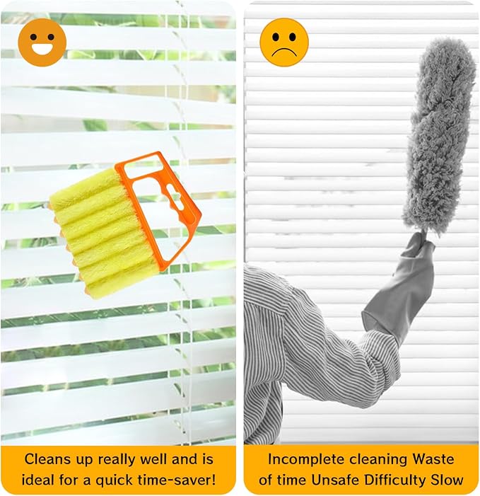 4Pcs Window Venetian Blind Cleaner Duster Tool, Venetian Washable Mini Handheld - Image 4