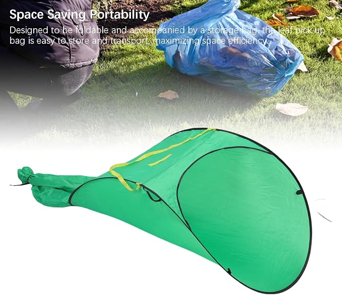 Pssopp Pop Up Leaf Collector, Portable Foldable Leaf Bags Dust Pan Convenient - Image 9