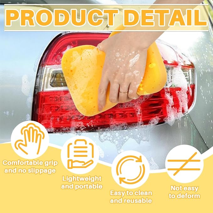 4PCS Large Car Wash Sponge – Sponges - Image 4