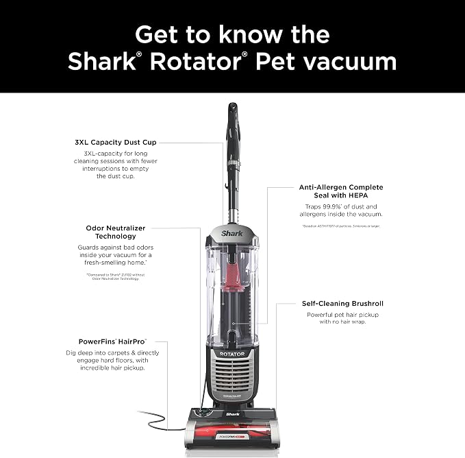 Shark ZU102 Rotator Pet Upright Vacuum - Image 15
