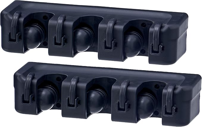 Superio Mop and Broom Holder Wall Mount Storage Organizer by Superio