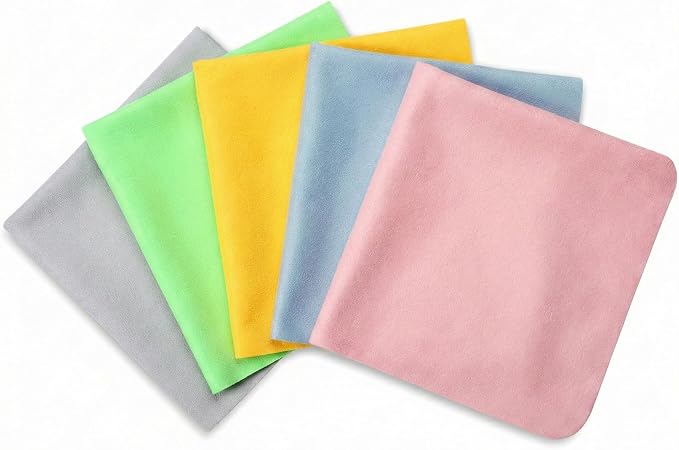 5PCS Extra Large Glasses Cleaning Cloths, Eyeglass Cleaning Cloth by Unknown