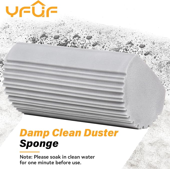4 Pack Damp Clean Duster Sponge, Magic Sponge Eraser - Image 2