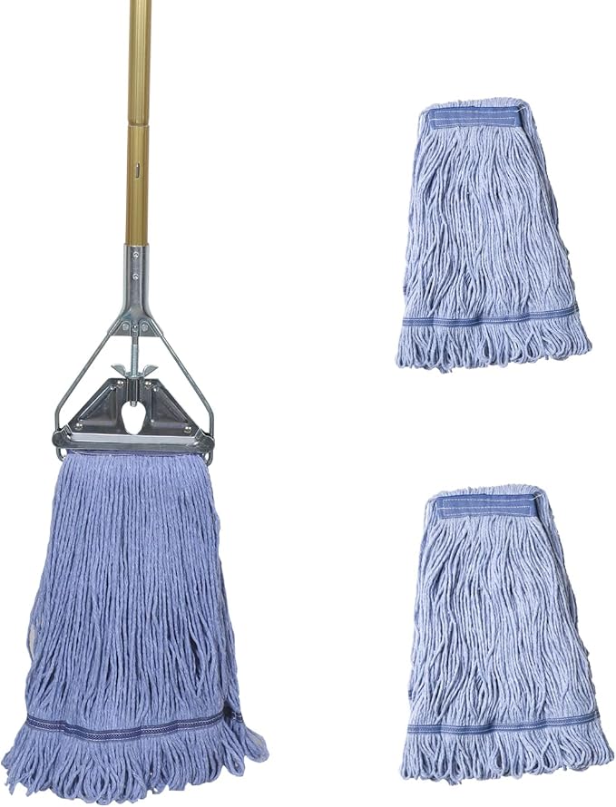 Heavy Duty Commercial Industrial Mop, Including Three mop Head Replacement by Midoneat