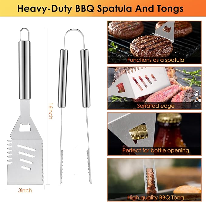 Yoehka BBQ Grilling Accessories Set, Grilling Gifts - Image 2