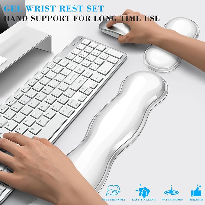 Gel Wrist Rest for Keyboard and Mouse, Wrist Rest for Keyboard, Mouse Wrist - Image 6