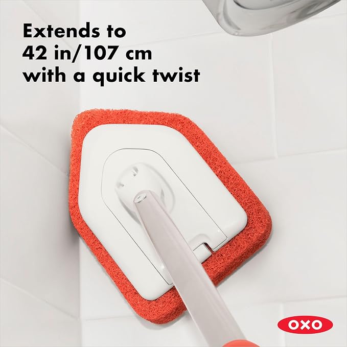 OXO Good Grips Extendable Shower, Tub and Tile Scrubber - Image 8