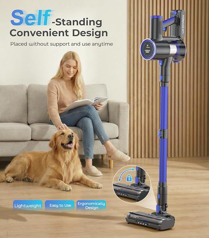 Cordless Vacuum Cleaner, 550W 50KPa 45Mins Vacuum Cleaners - Image 7