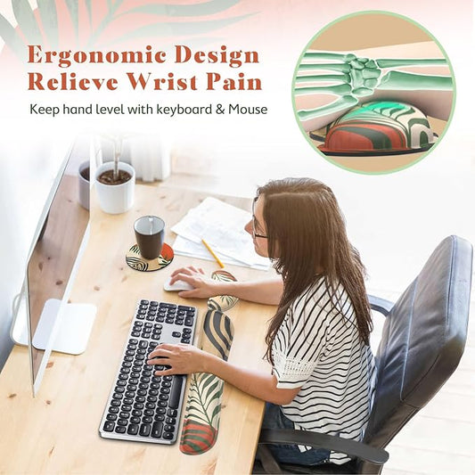 Gimars Enlarge Silky and Superfine Fabric Gel Memory Foam Keyboard Wrist Rest - Image 2
