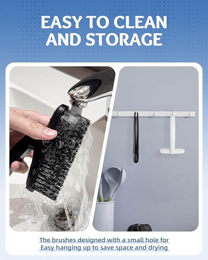 360 Degree Rotating Crevice Cleaning Brush- Household Hard Bristle Cleaning - Image 5