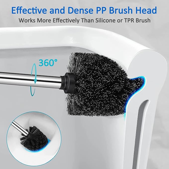 Toilet Bowl Brush and Holder, Toilet Brush - Image 5