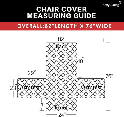 Easy-Going Chair Sofa Slipcover Reversible Sofa Cover Water Resistant Couch Cover Furniture Protector Cover with Elastic Straps for Pets Kids Children Dog Cat (Chair, Army Green/Beige)