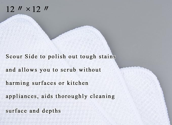 KinHwa Kitchen Washcloths for Dishes Absorbent Microfiber Dish Cloths Quick Dry - Image 5