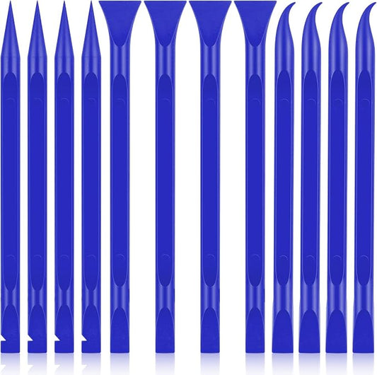 12 PCS Carbon Fiber Plastic Scrapers Tool, Non-Scratch Scraper Tool by Unknown