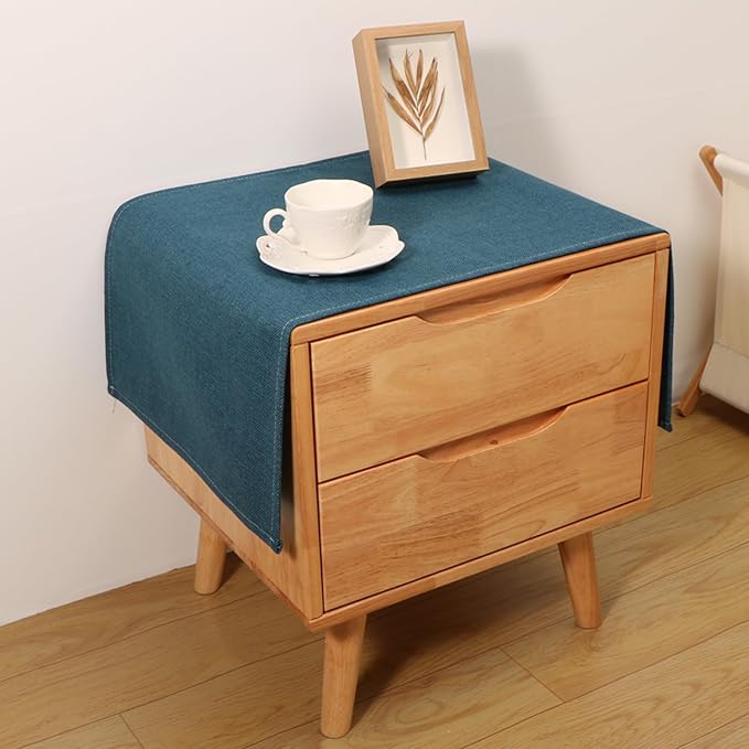 Small Bedside Tablecloth Table Dustcover End Tabletop Home Decoration Fabric by Tablecloth