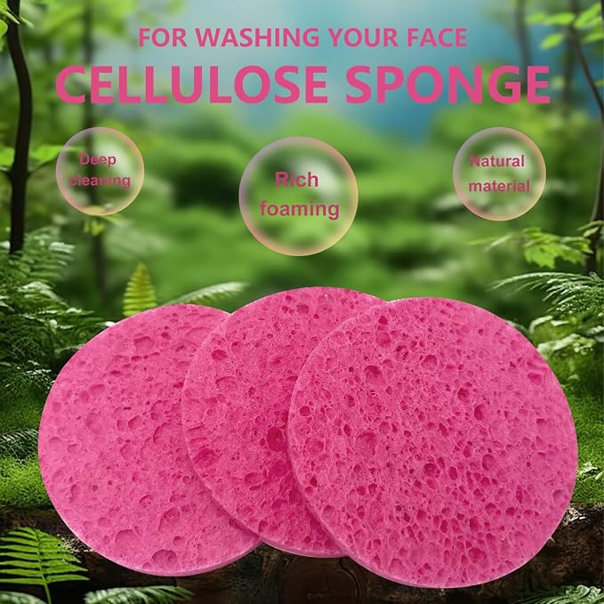 50-Count Large Compressed Facial Sponges - Image 6