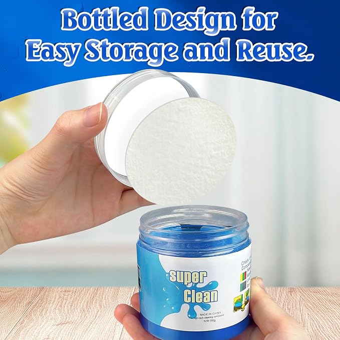4 Pack Cleaning Gel, Car Putty Slime, Universal Auto Detailing Tools, Car - Image 2