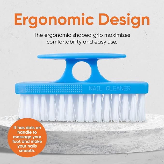 Superio Nail Brush for Cleaning Fingernails, Nail Scrubber Brush, Toe Foot - Image 9