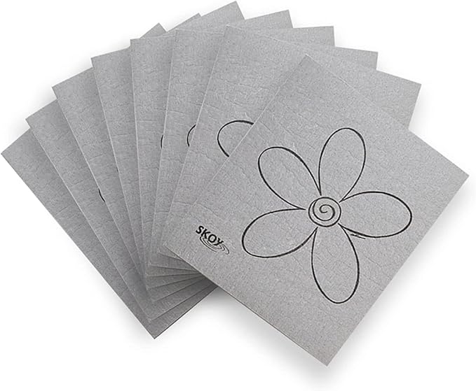 Skoy Cloth, Reusable Cleaning Cloths, Planet-Friendly, Dishwasher and Dryer-Safe by Skoy