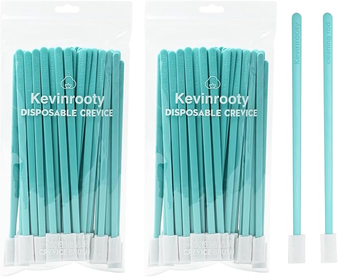 100PCS Disposable Crevice Cleaning Brush Tool kit, Disposable Toilet Brush by Kevinrooty