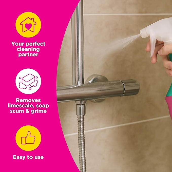 The Pink Stuff Miracle Daily Shower & Shine Spray – 30oz Bathroom Cleaner - Image 4