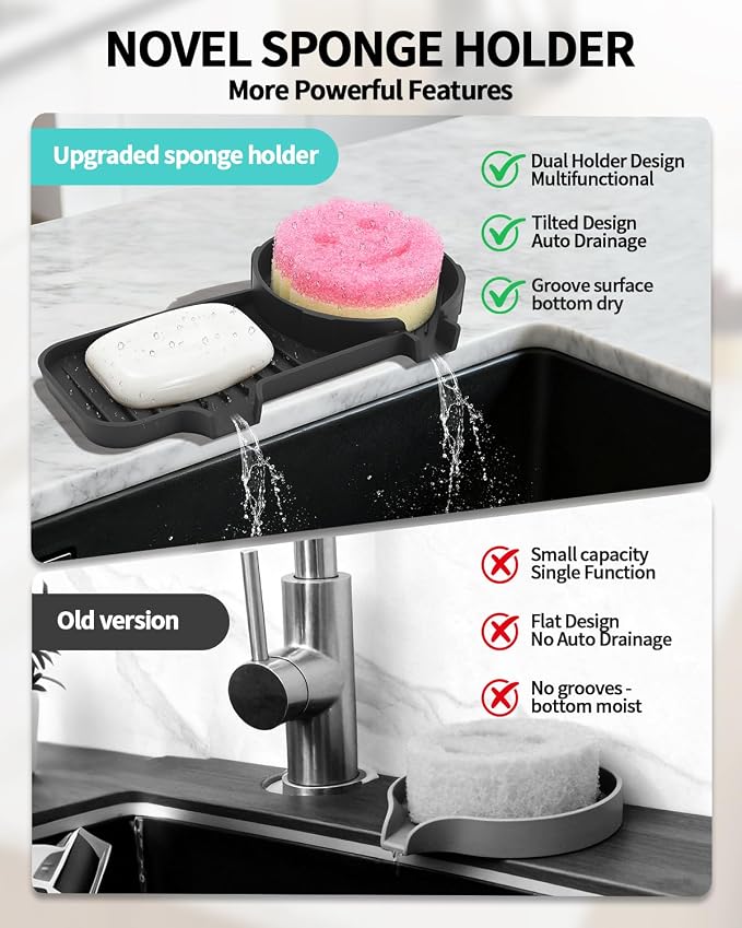 Upgraded 2-in-1 Silicone Sponge & Soap Holder - Image 3
